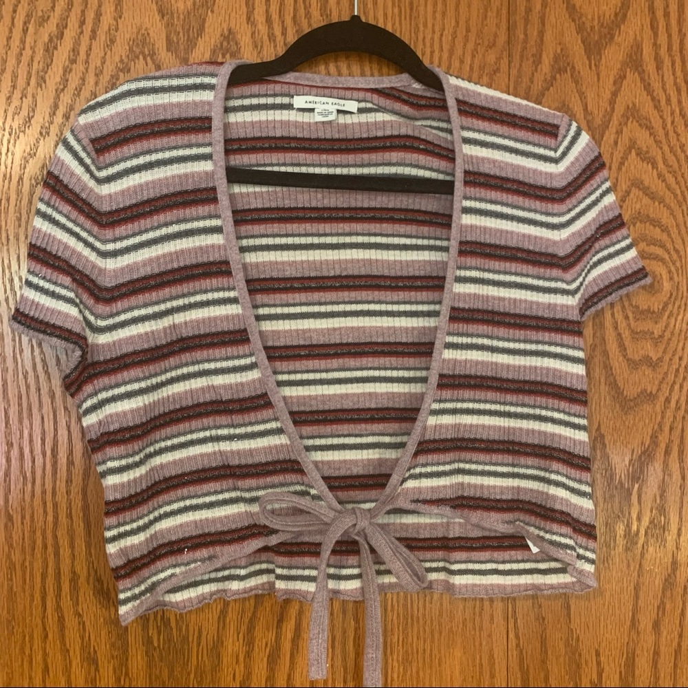AE Striped Tie Top